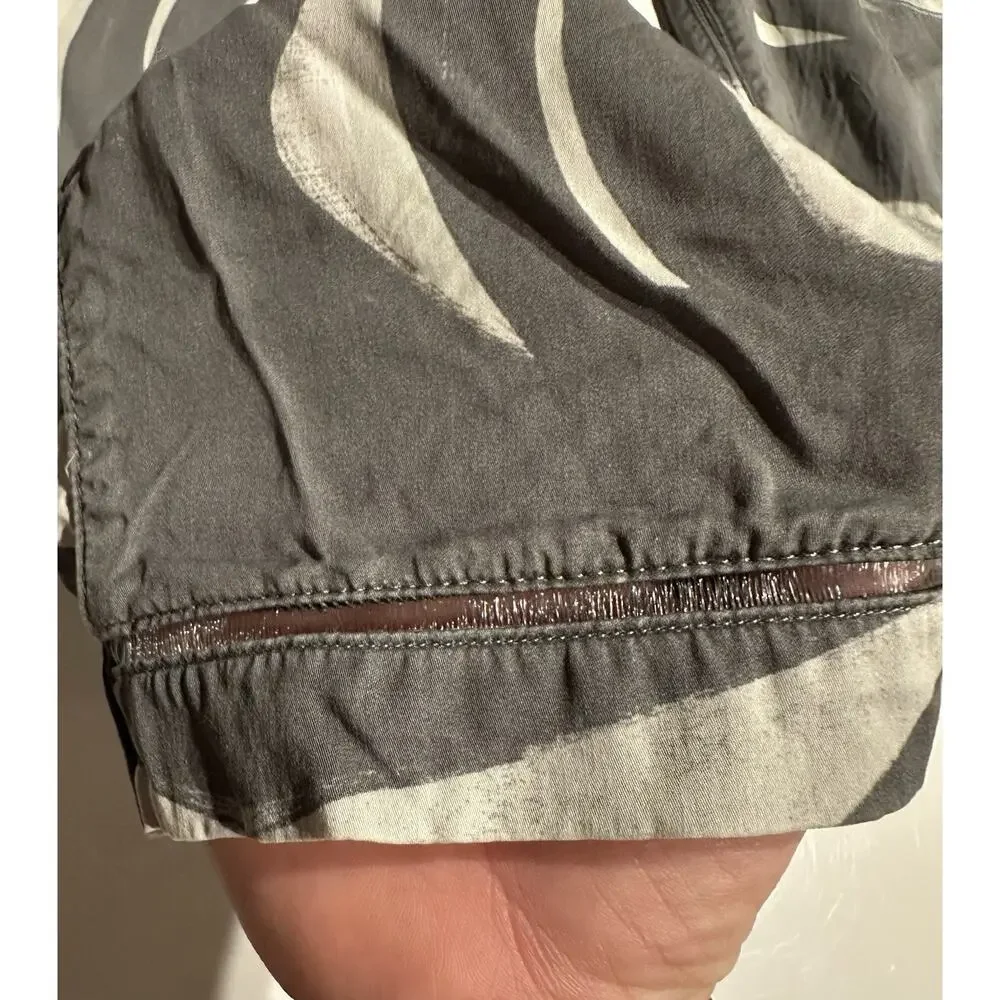 Lululemon City Jogger Tencel Lightweight Camouflage Womens Sz 8 Gray White Chic